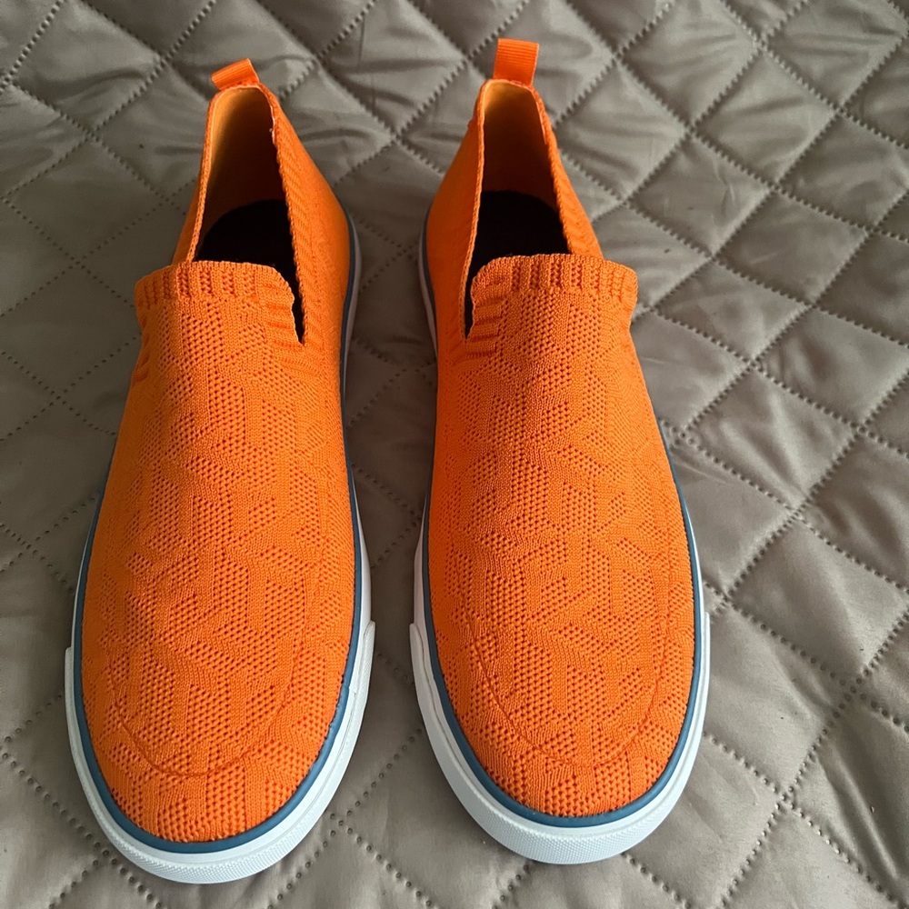 Tommy Hilfiger Orange Slip-On Athletic Shoes